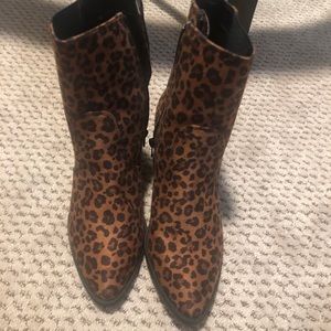 NEW!   Express suede animal print boots